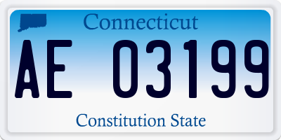 CT license plate AE03199