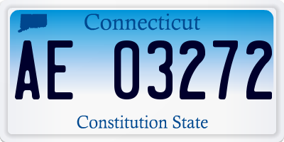 CT license plate AE03272