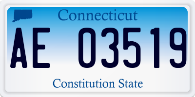 CT license plate AE03519