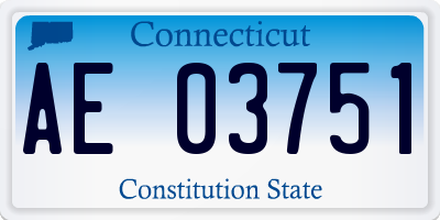 CT license plate AE03751