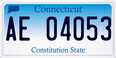 CT license plate AE04053