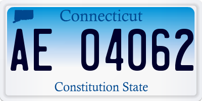 CT license plate AE04062