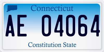 CT license plate AE04064