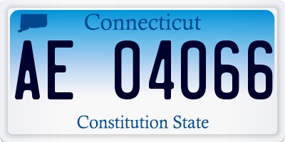 CT license plate AE04066