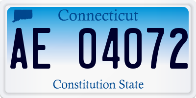 CT license plate AE04072