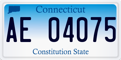 CT license plate AE04075