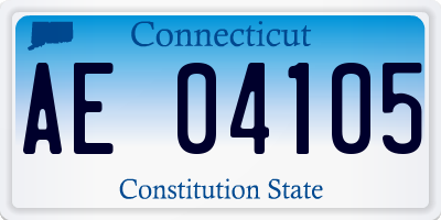 CT license plate AE04105