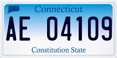 CT license plate AE04109