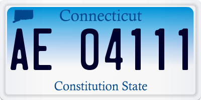 CT license plate AE04111