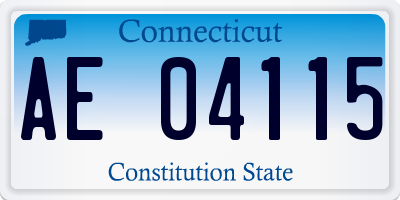 CT license plate AE04115