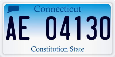 CT license plate AE04130