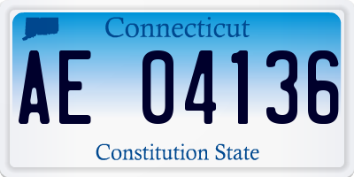 CT license plate AE04136