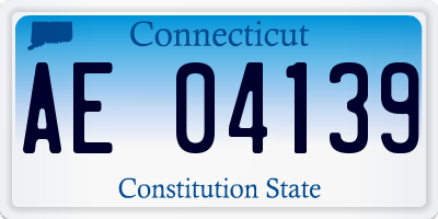 CT license plate AE04139