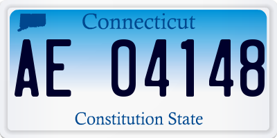 CT license plate AE04148