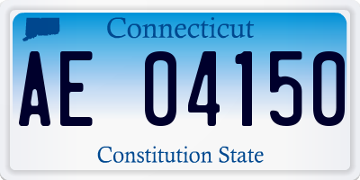 CT license plate AE04150