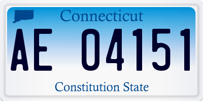 CT license plate AE04151