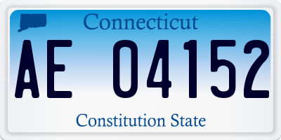 CT license plate AE04152