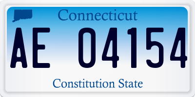 CT license plate AE04154
