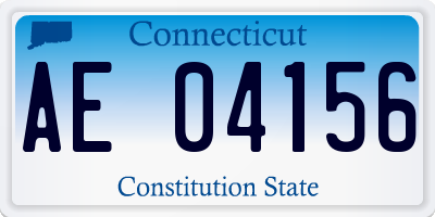 CT license plate AE04156