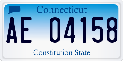 CT license plate AE04158