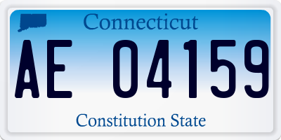 CT license plate AE04159