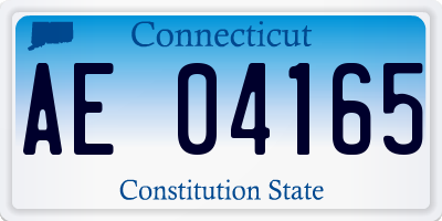 CT license plate AE04165