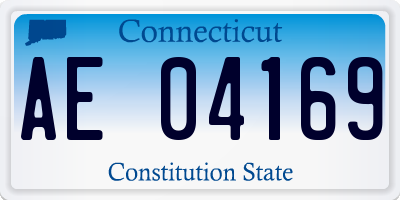 CT license plate AE04169