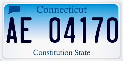 CT license plate AE04170
