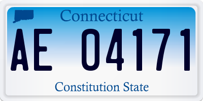 CT license plate AE04171