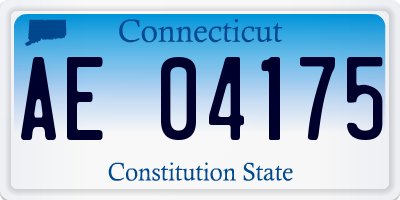 CT license plate AE04175