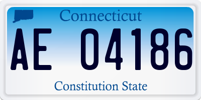 CT license plate AE04186