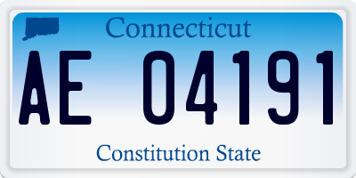 CT license plate AE04191