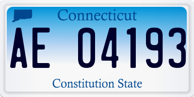 CT license plate AE04193