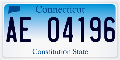 CT license plate AE04196