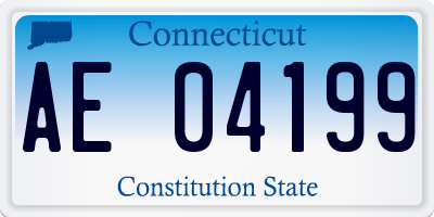 CT license plate AE04199
