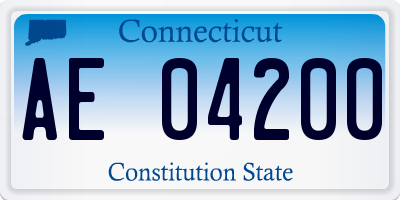 CT license plate AE04200