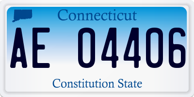 CT license plate AE04406