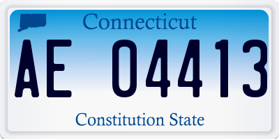 CT license plate AE04413