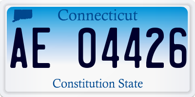 CT license plate AE04426