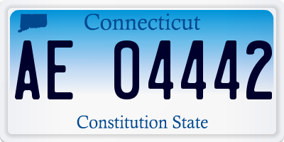 CT license plate AE04442