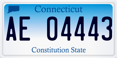 CT license plate AE04443