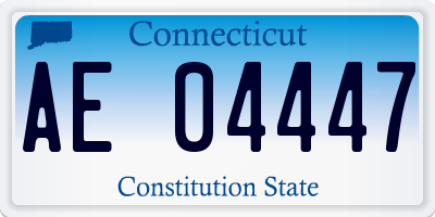 CT license plate AE04447