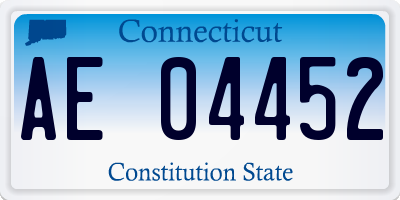 CT license plate AE04452