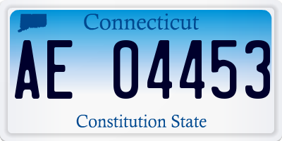 CT license plate AE04453