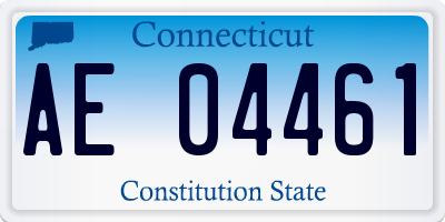 CT license plate AE04461