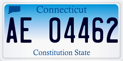 CT license plate AE04462