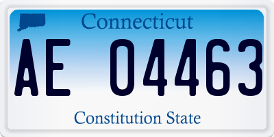 CT license plate AE04463