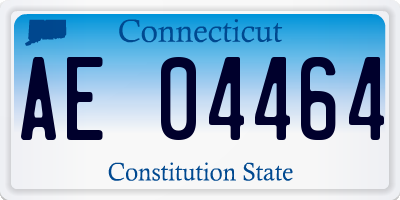 CT license plate AE04464