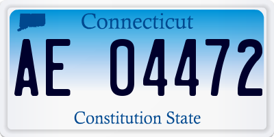 CT license plate AE04472
