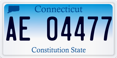 CT license plate AE04477